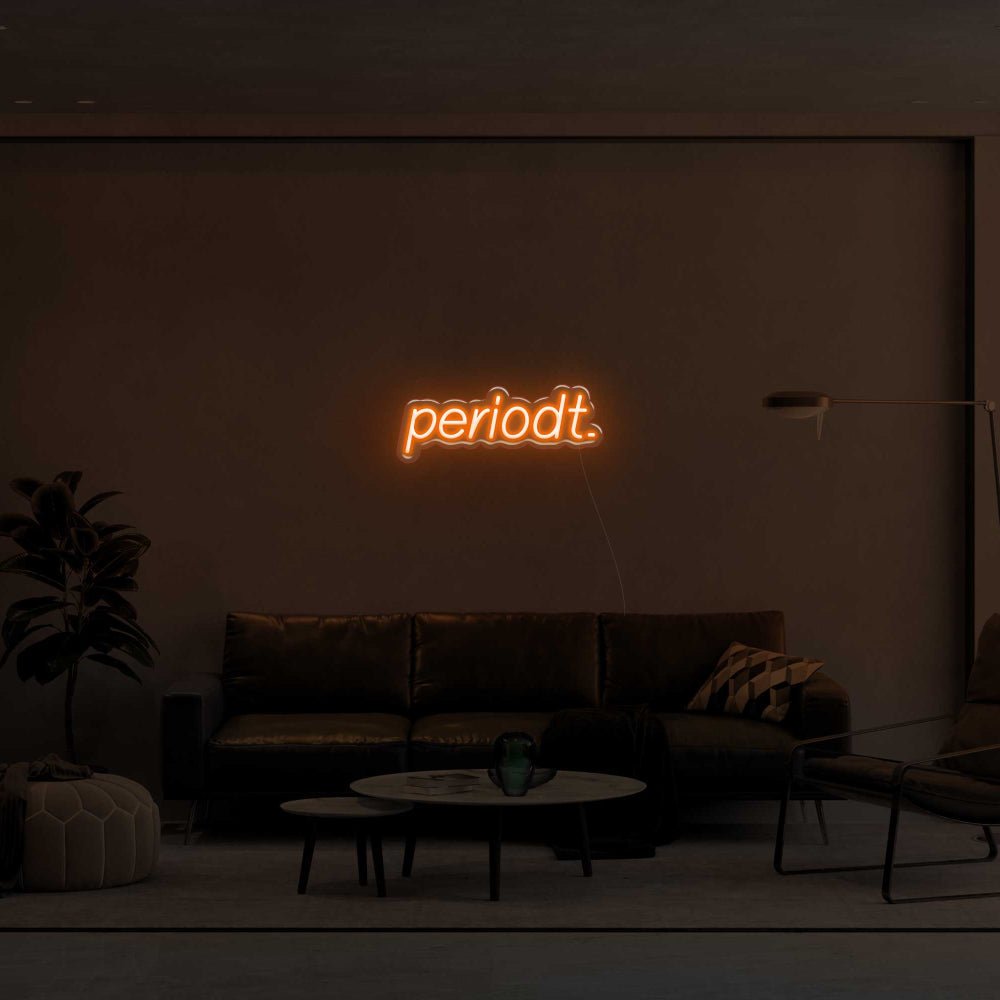 Periodt. LED Neon Sign - 16inch x 7inchOrange