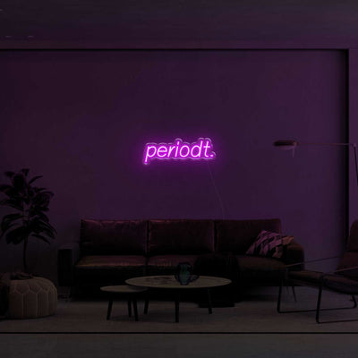 Periodt. LED Neon Sign - 16inch x 7inchLight Pink