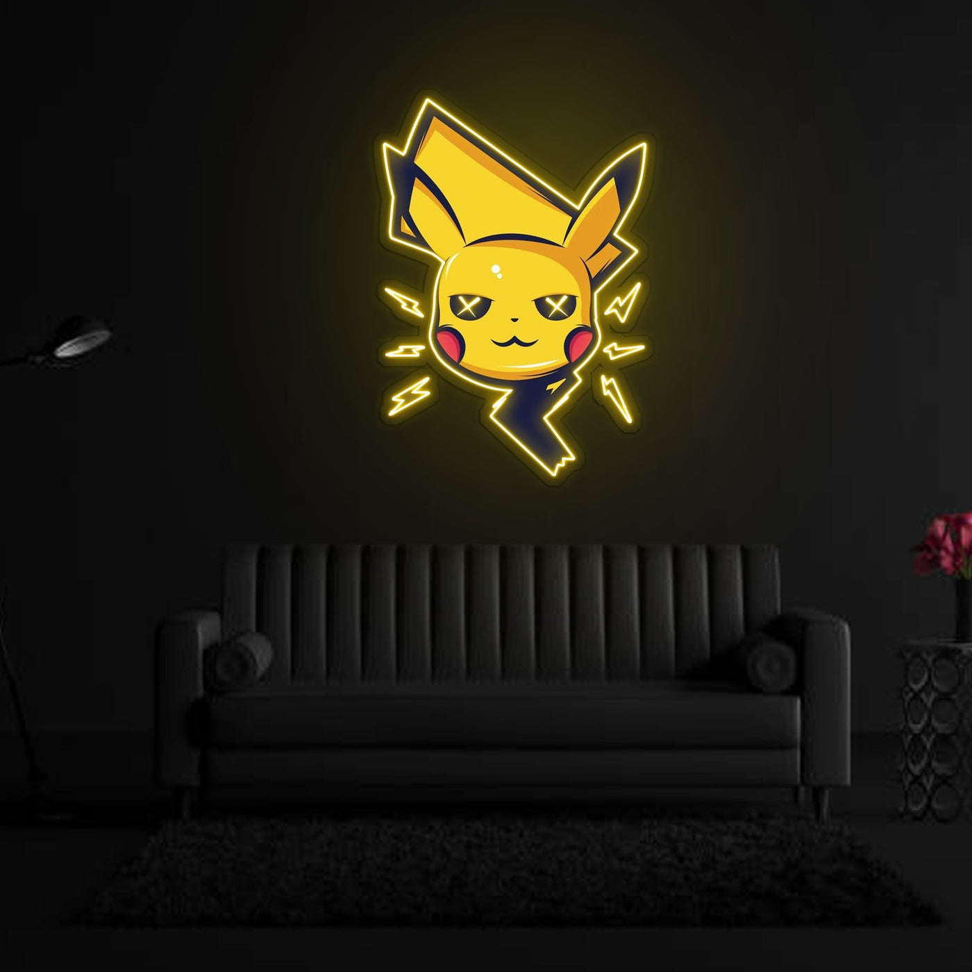 Pikachu NO25 Neon Sign x Acrylic Artwork - 2ftLED Neon x Acrylic Print