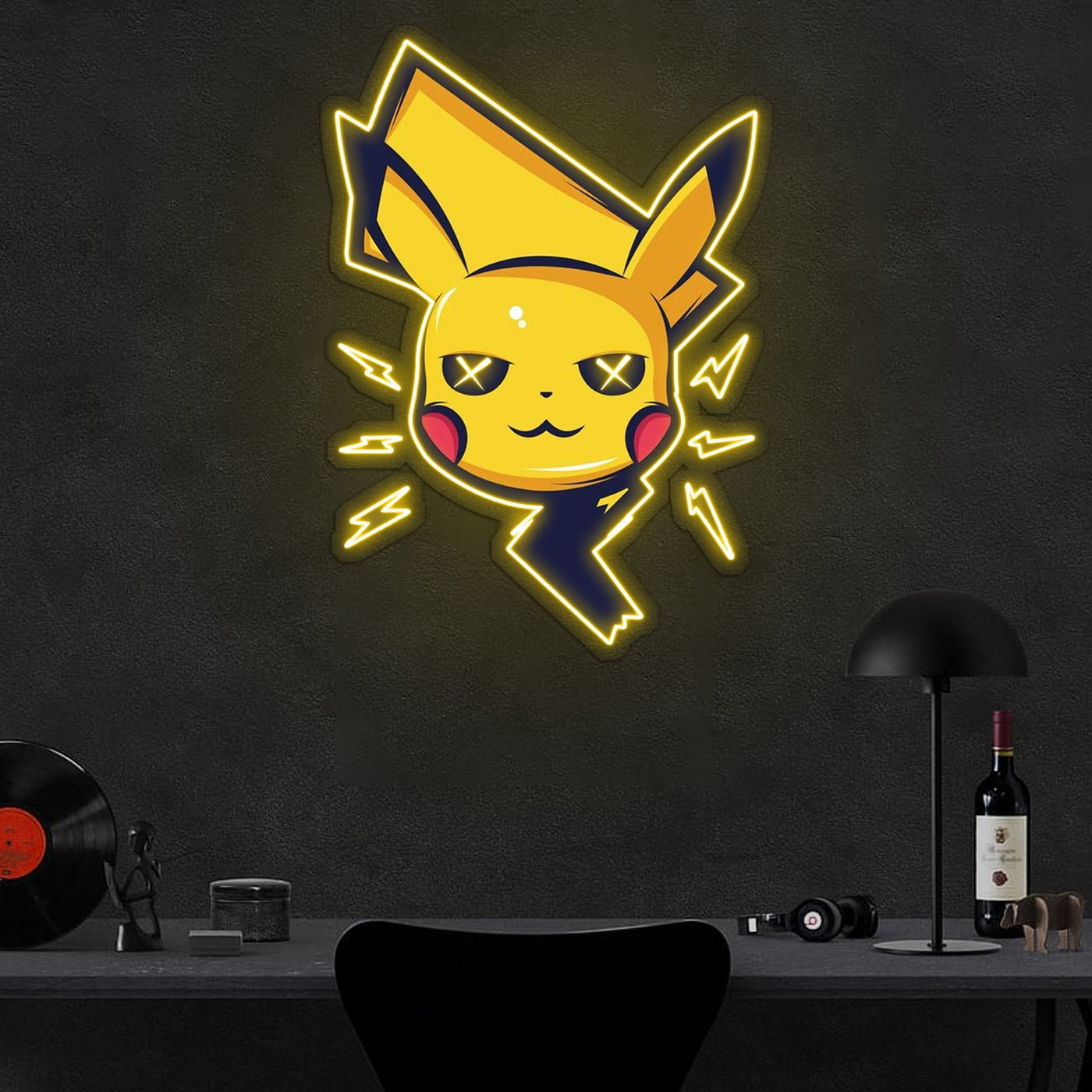 Pikachu NO25 Neon Sign x Acrylic Artwork - 2ftLED Neon x Acrylic Print