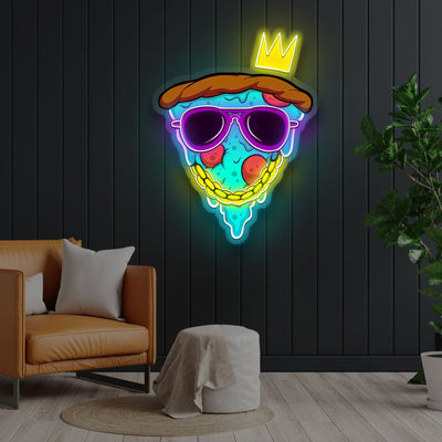 Pizza Swag Neon Sign x Acrylic Artwork - 2ftLED Neon x Acrylic Print