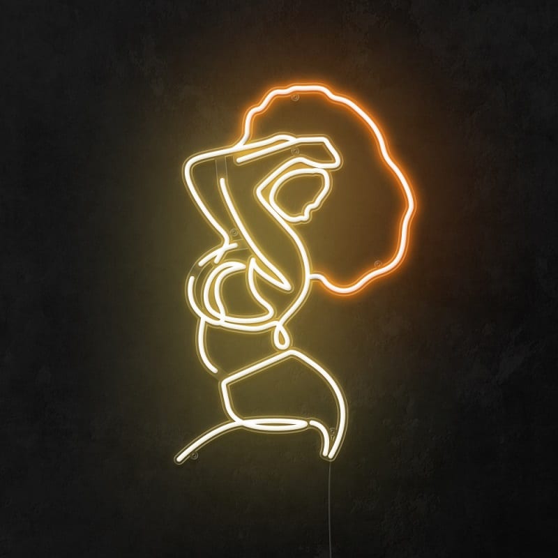 Pose Woman Neon Sign -