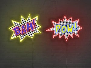 POW! and BAM! LED Neon Signs - POW!