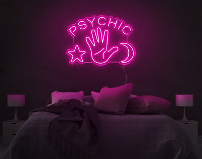 Psychic LED Neon Sign - 20inch x 28inchHot Pink