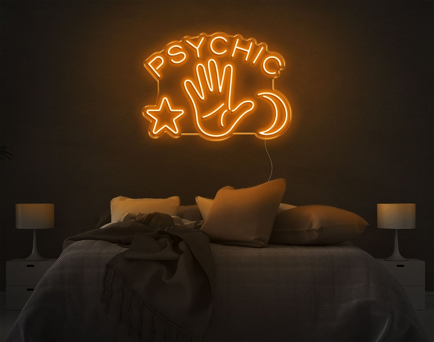 Psychic LED Neon Sign - 20inch x 28inchOrange