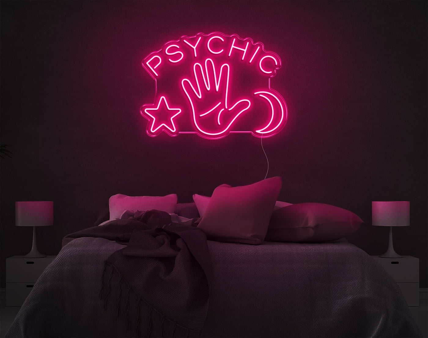 Psychic LED Neon Sign - 20inch x 28inchLight Pink