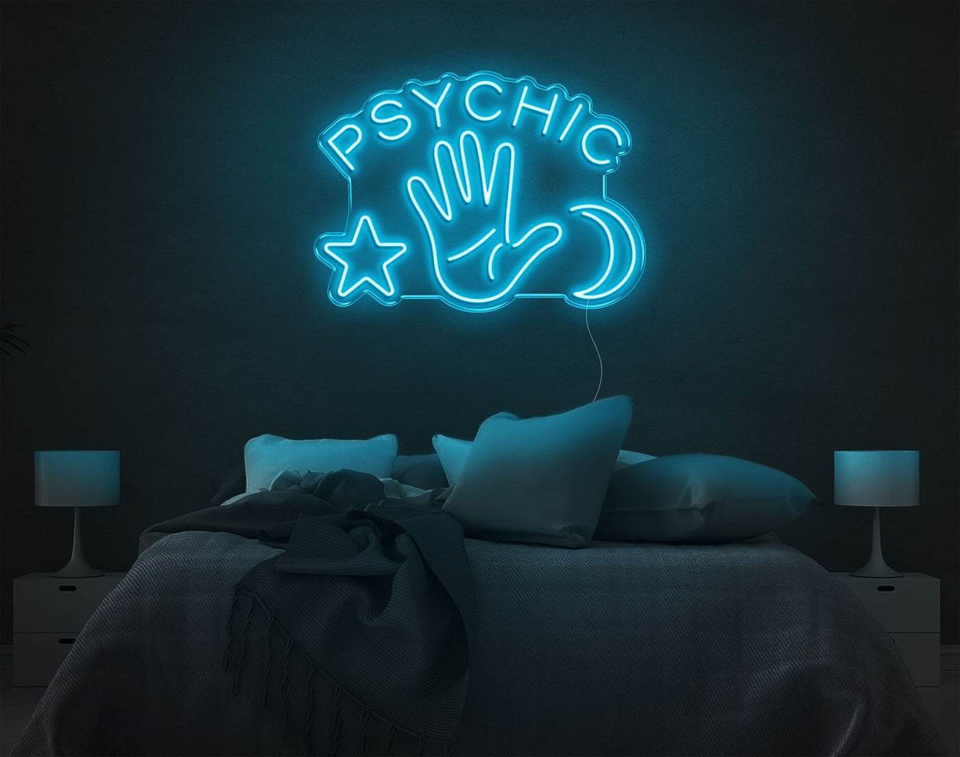 Psychic LED Neon Sign - 20inch x 28inchLight Blue