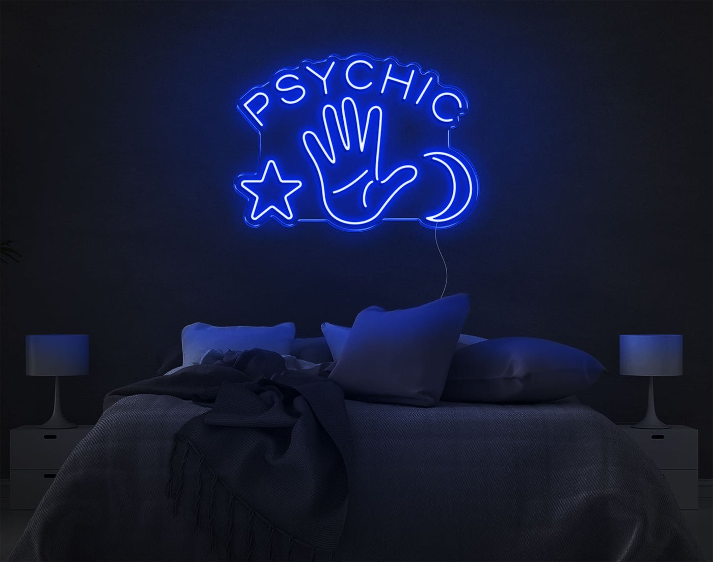 Psychic LED Neon Sign - 20inch x 28inchBlue