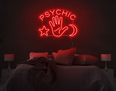 Psychic LED Neon Sign - 20inch x 28inchRed