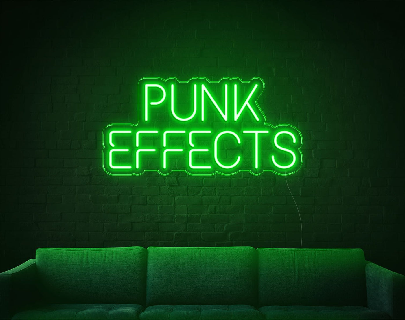 Punk Effects LED Neon Sign - 10inch x 20inchGreen