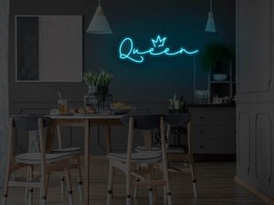 Queen LED Neon Sign - Pink