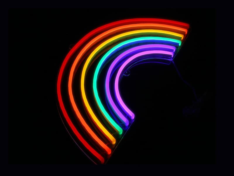 Rainbow Neon Sign -