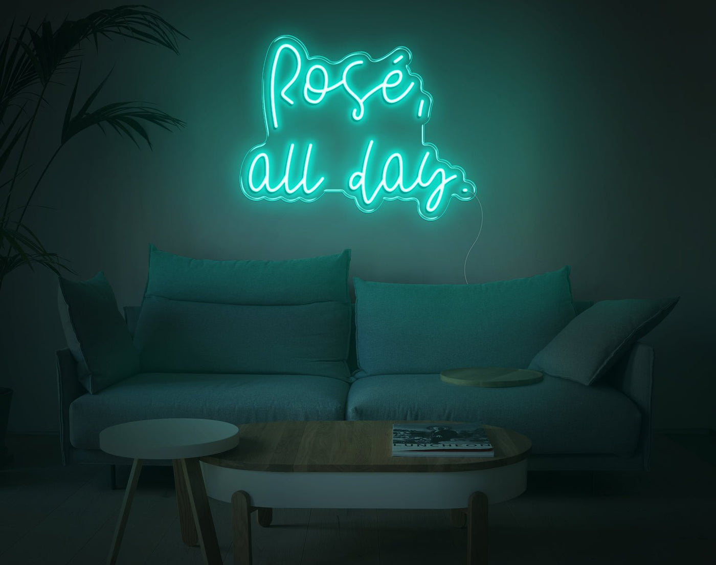 Rose All Day LED Neon Sign - 17inch x 22inchHot Pink