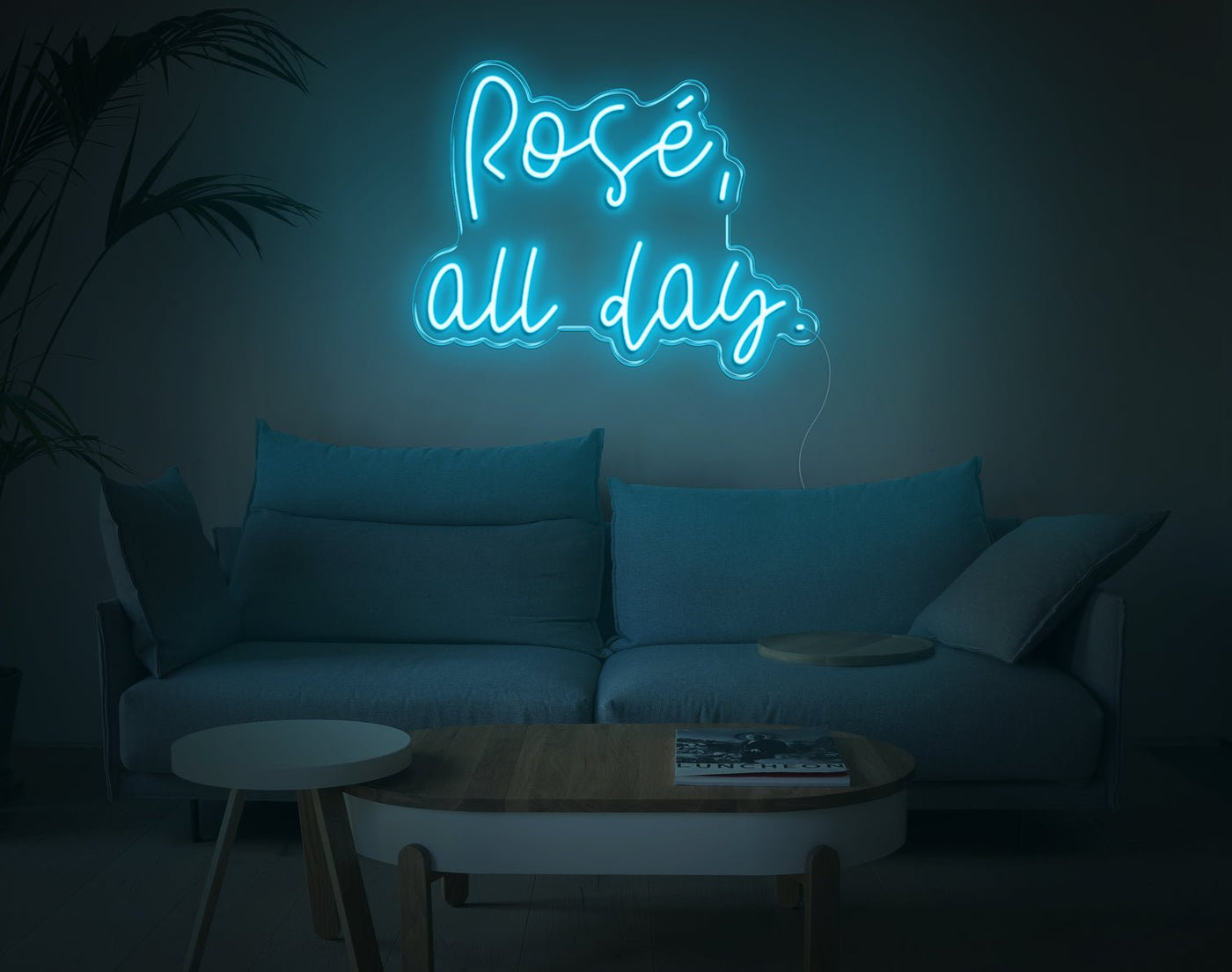 Rose All Day LED Neon Sign - 17inch x 22inchHot Pink