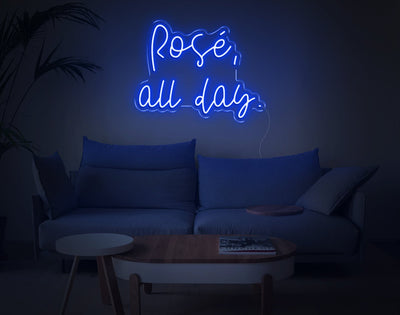 Rose All Day LED Neon Sign - 17inch x 22inchHot Pink