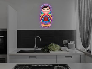 Russian Nested Doll LED Neon Sign -