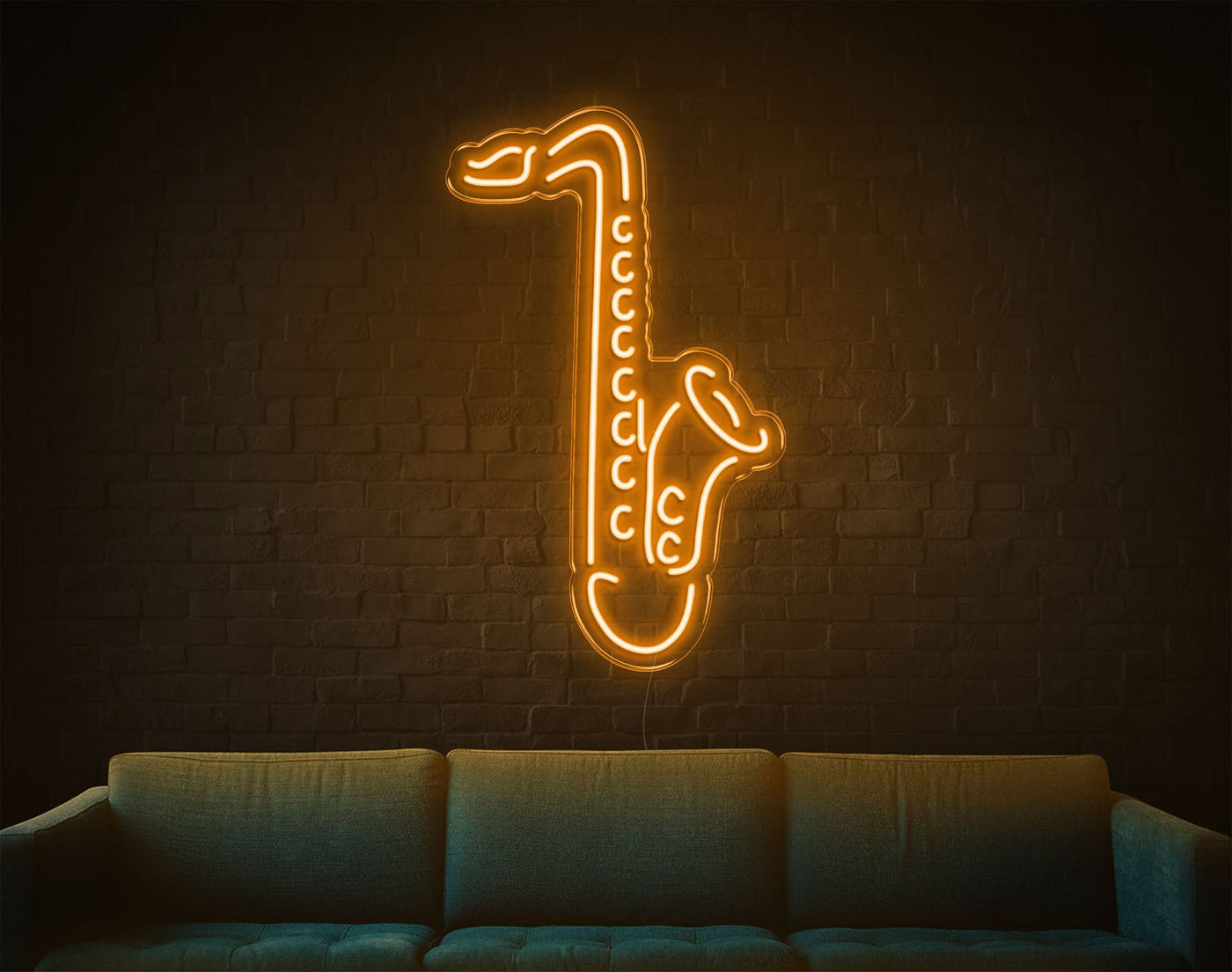 Saxophone LED Neon Sign - 26inch x 16inchHot Pink