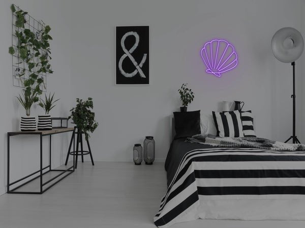 Seashell LED Neon Sign - Purple