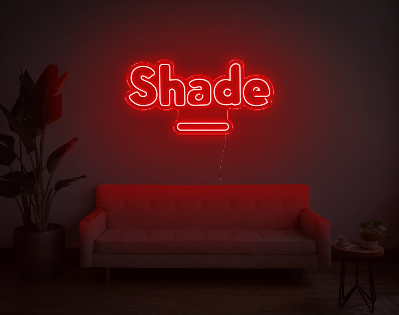 Shade LED Neon Sign - 15inch x 30inchHot Pink