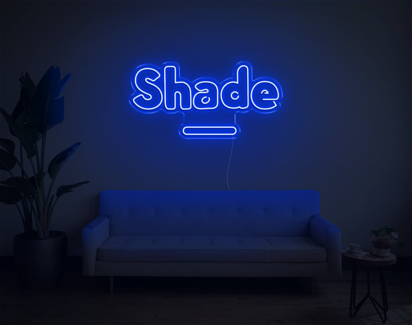 Shade LED Neon Sign - 15inch x 30inchBlue