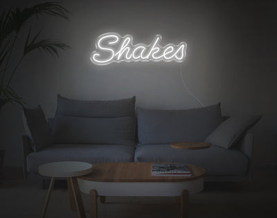 Shakes LED Neon Sign - 9inch x 28inchHot Pink