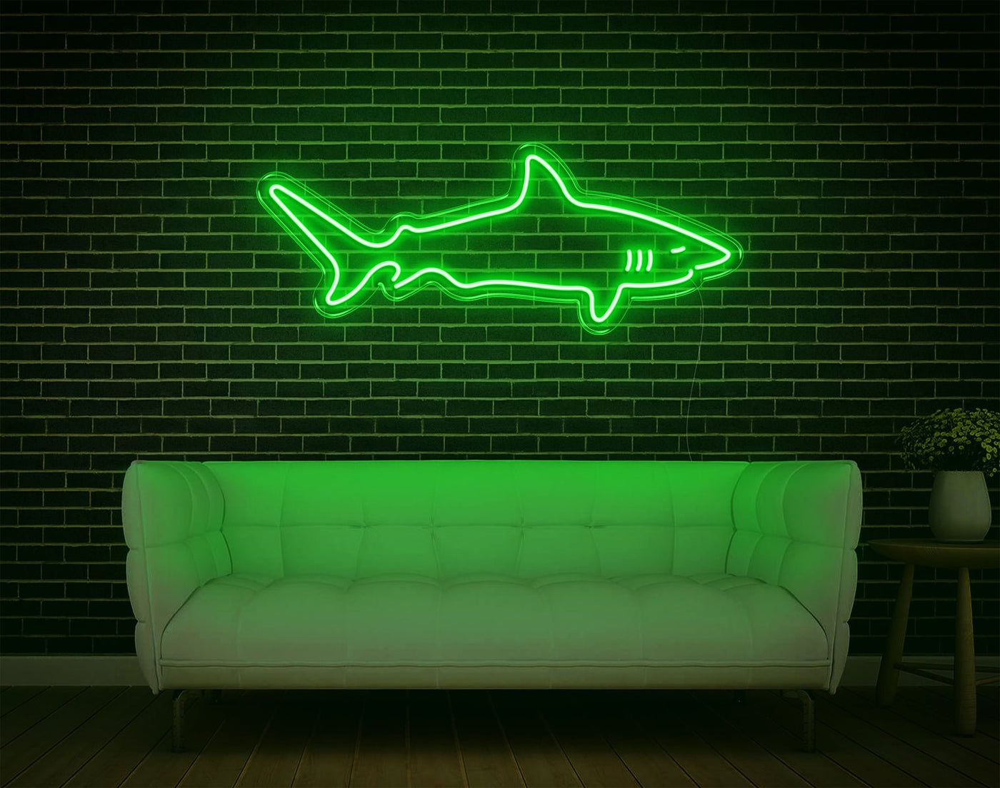 Shark V1 LED Neon Sign - 5inch x 13inchHot Pink