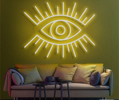 Shining EYE Neon Sign - Red20 inches