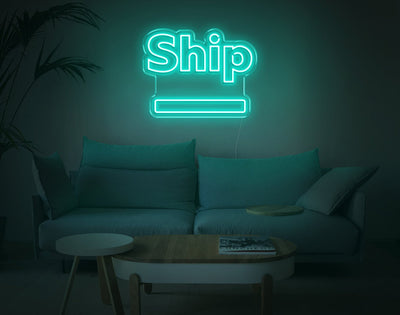 Ship LED Neon Sign - 15inch x 19inchHot Pink