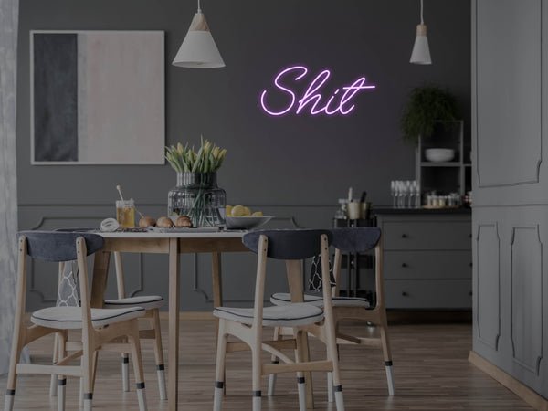 Shit LED Neon Sign - Purple