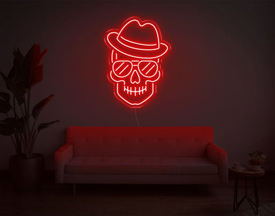 Skull LED Neon Sign - 24inch x 17inchHot Pink