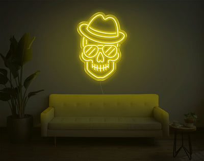 Skull LED Neon Sign - 24inch x 17inchHot Pink