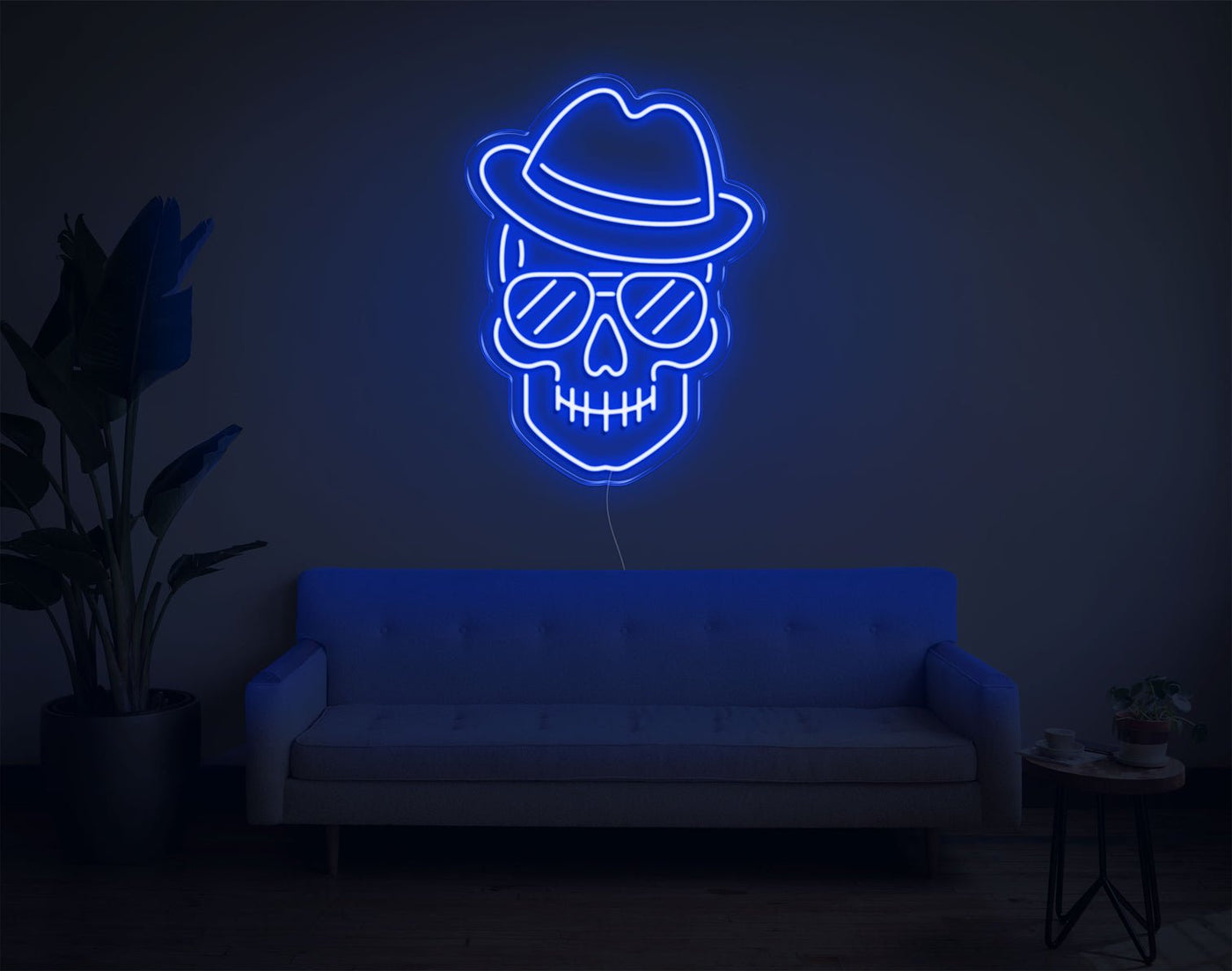 Skull LED Neon Sign - 24inch x 17inchHot Pink