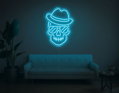 Skull LED Neon Sign - 24inch x 17inchHot Pink