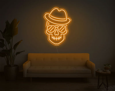 Skull LED Neon Sign - 24inch x 17inchHot Pink