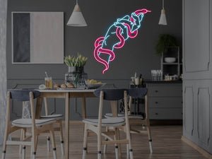 Snake In Hand LED Neon Sign - LED Neon