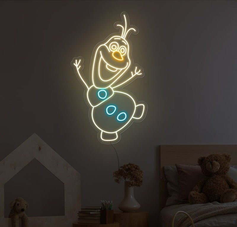 Snowman Neon Sign -