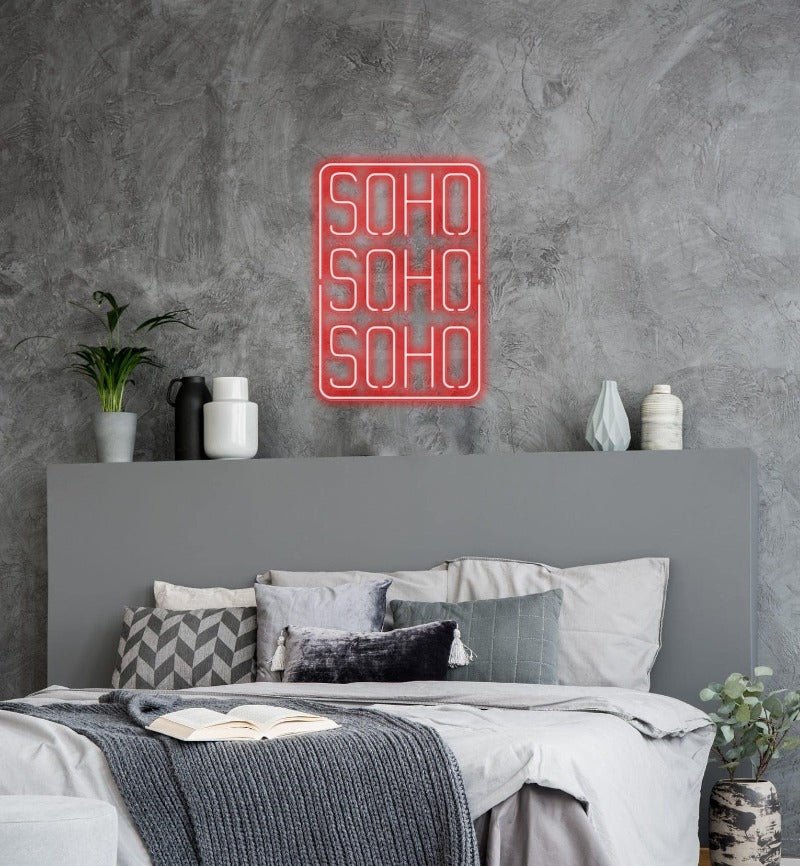 SOHO Neon Sign - White