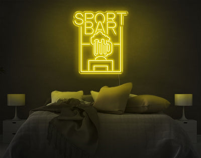 Sport Bar LED Neon Sign - 26inch x 22inchHot Pink