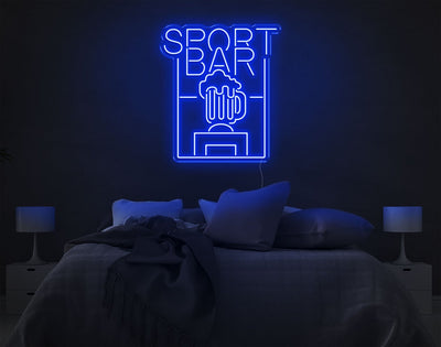 Sport Bar LED Neon Sign - 26inch x 22inchHot Pink