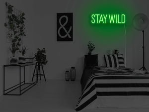 Stay Wild LED Neon Sign - Pink