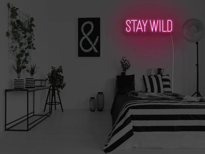 Stay Wild LED Neon Sign - Pink