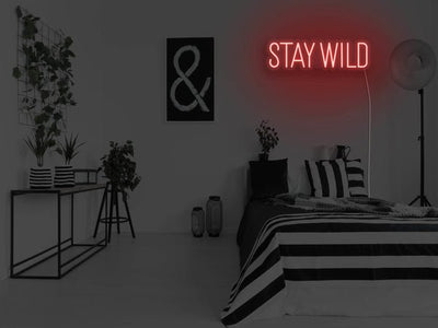 Stay Wild LED Neon Sign - Red