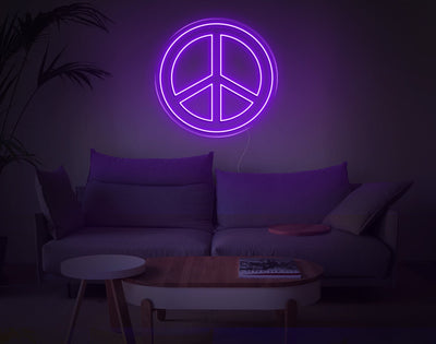 Steering Wheel LED Neon Sign - 23inch x 24inchPurple