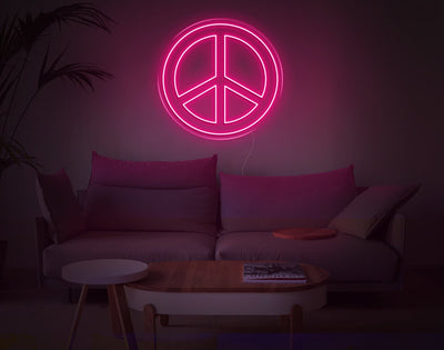 Steering Wheel LED Neon Sign - 23inch x 24inchLight Pink