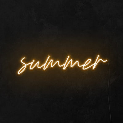 Summer Neon Sign - White