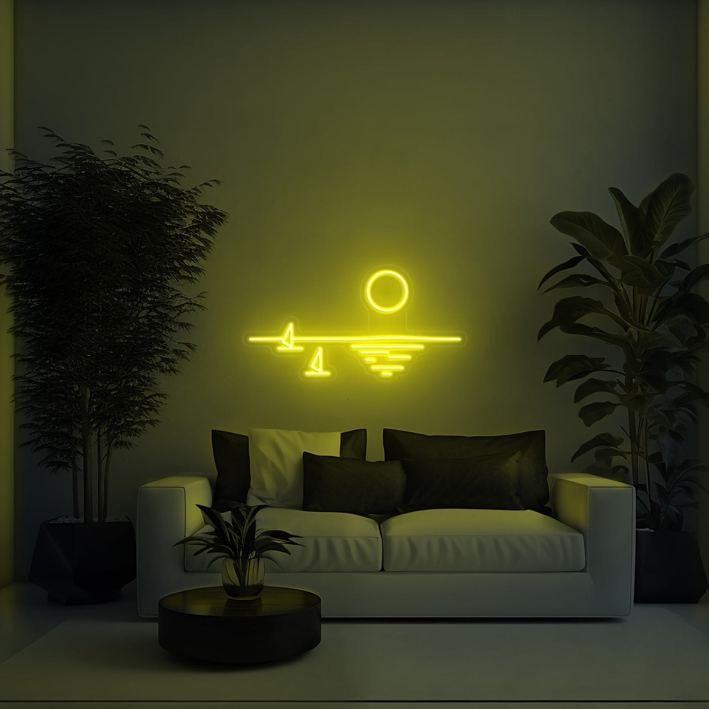 Sunset Aesthetic LED Neon Sign - 30 InchYellow