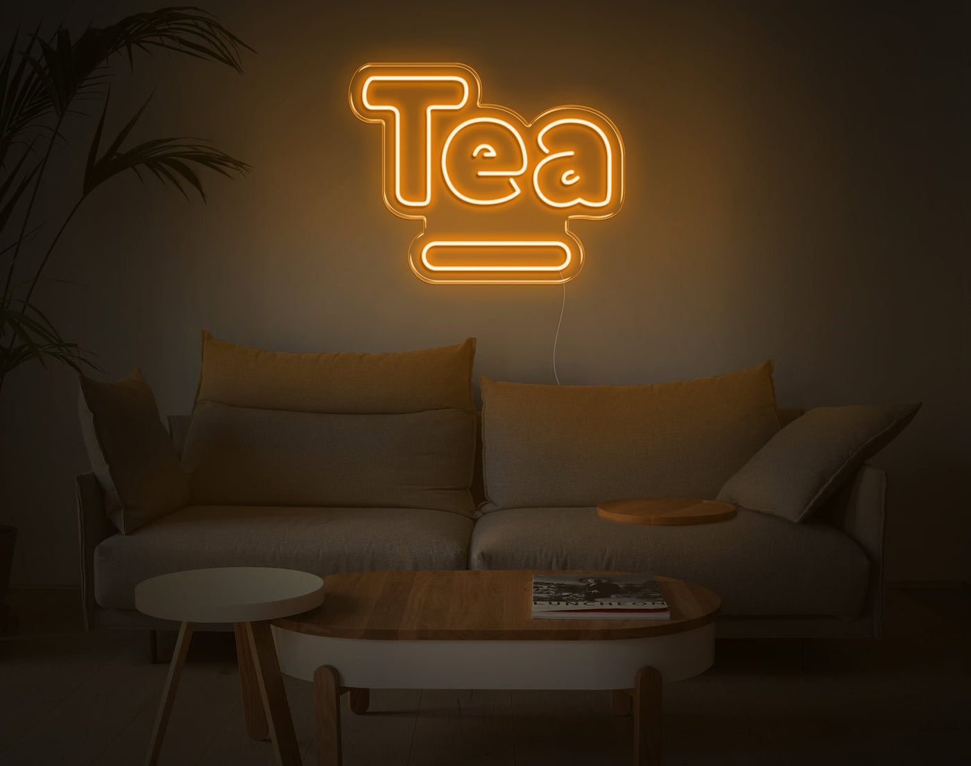 Tea V1 LED Neon Sign - 16inch x 20inchHot Pink