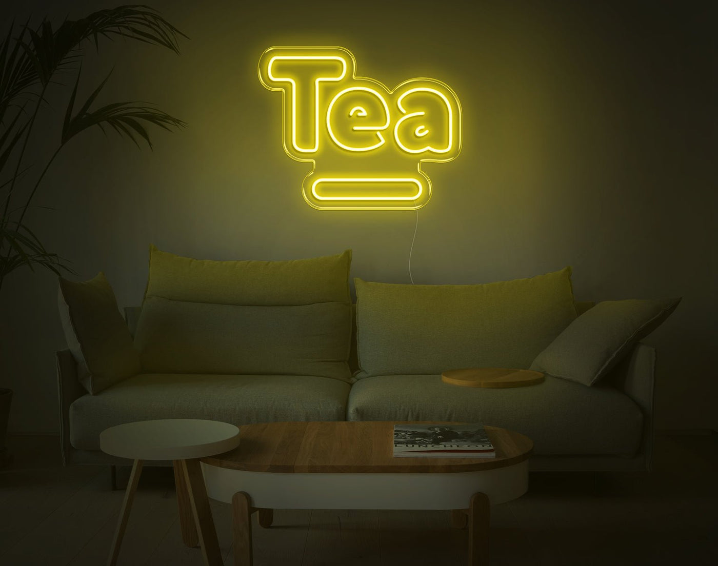 Tea V1 LED Neon Sign - 16inch x 20inchHot Pink