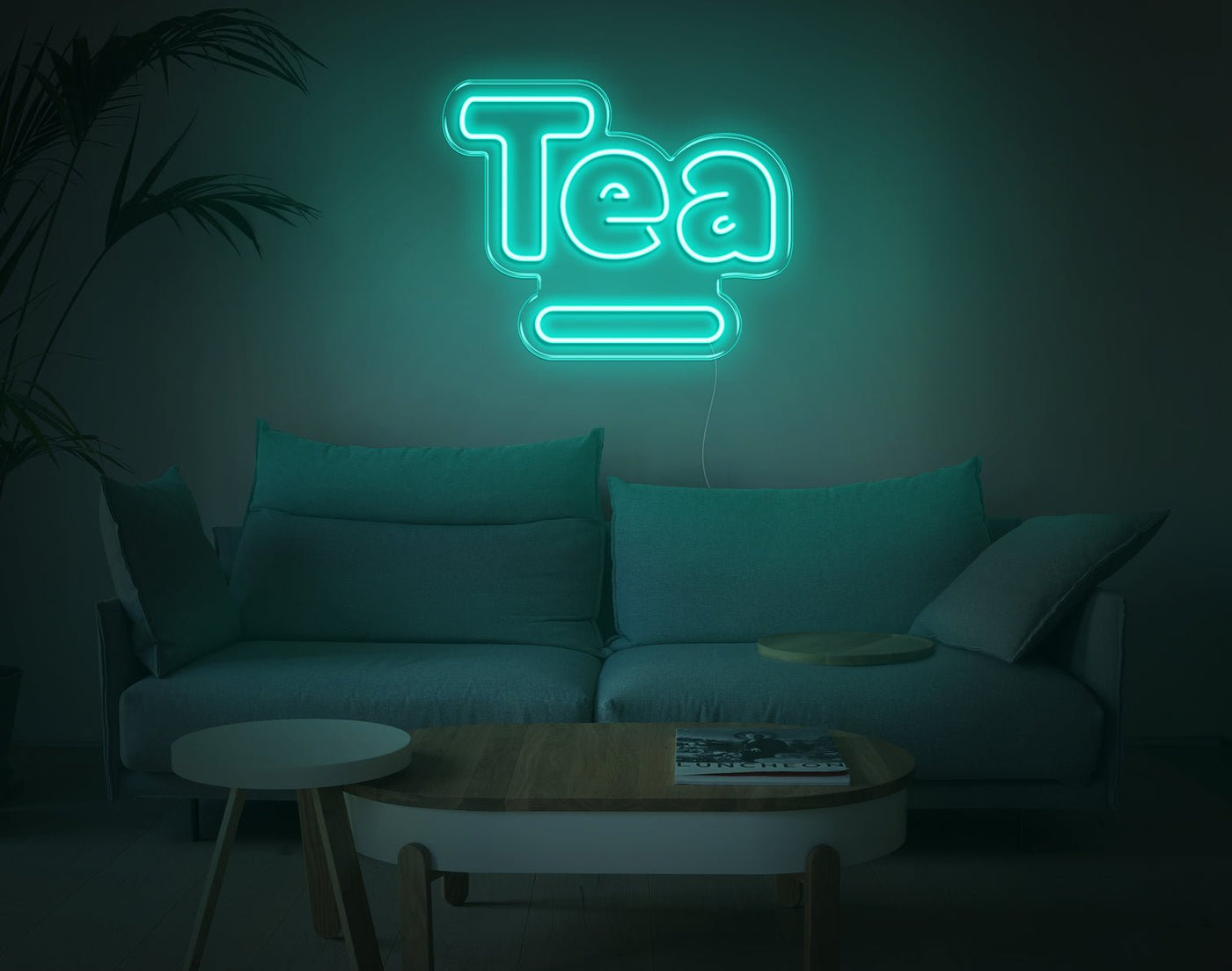 Tea V1 LED Neon Sign - 16inch x 20inchHot Pink