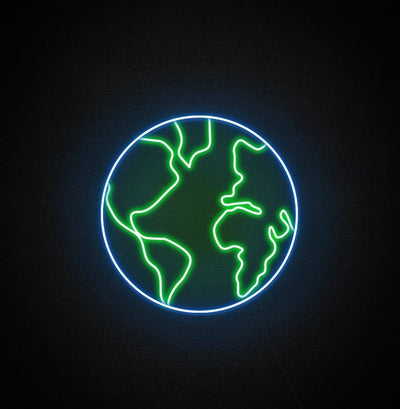 The Planet Earth Neon Sign -